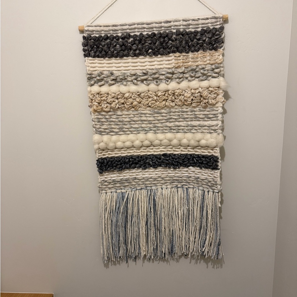Handwoven Wall Hanging/Tapestry with Fringe